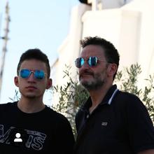 Padre e hijo, durante unas vacaciones en familia en 2018