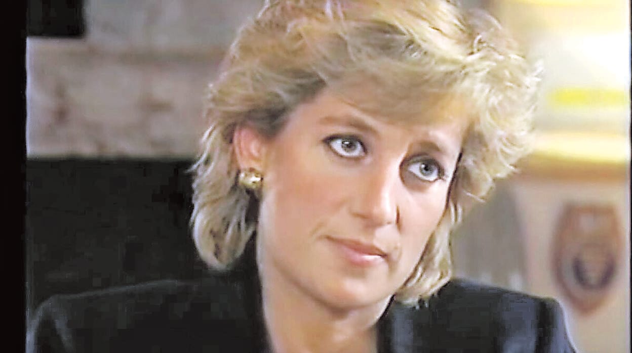 La princesa Diana de Gales, durante la entrevista emitida el 20 de noviembre de 1995