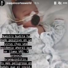 El bebé de Joaquín Cortés, muy grave en el hospital: «Tiene un virus más agresivo que el Covid»