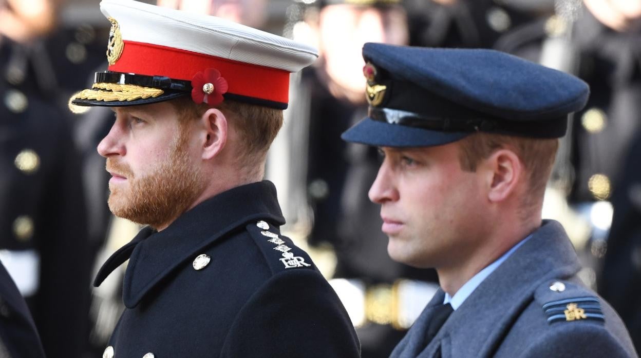 Los Príncipes Harry y Guillermo de Inglaterra