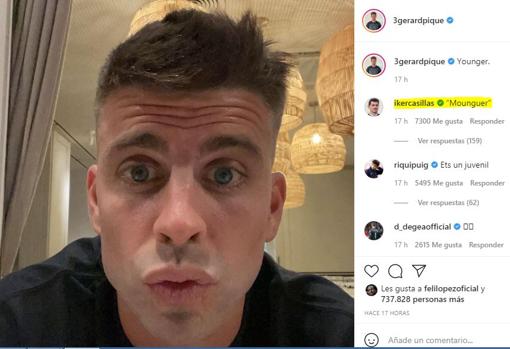 Gerard Pique, protagonista de las burlas de sus compañeros por su nuevo look