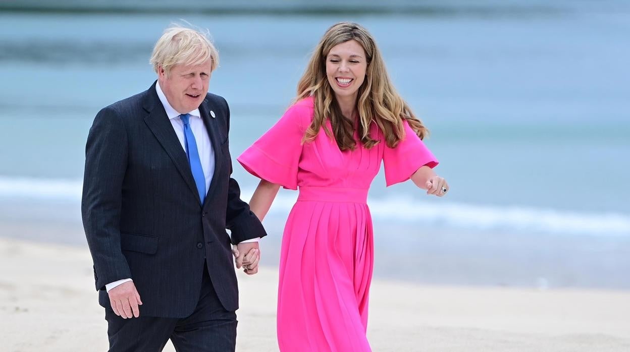 Boris Johnson y su mujer Carrie Symonds