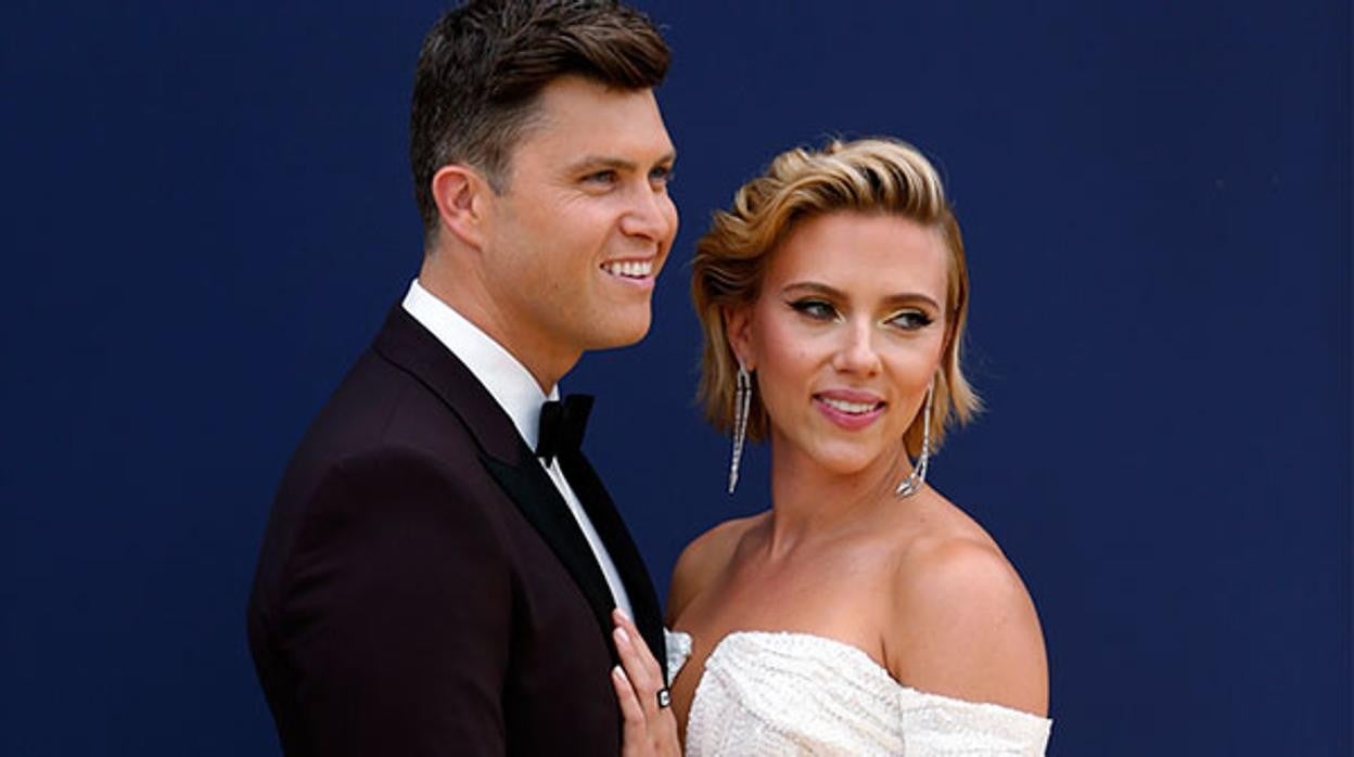 Scarlet Johansson y su marido, Colin Jost