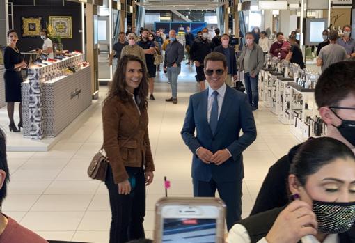 Tom Cruise y Hayley Atwell