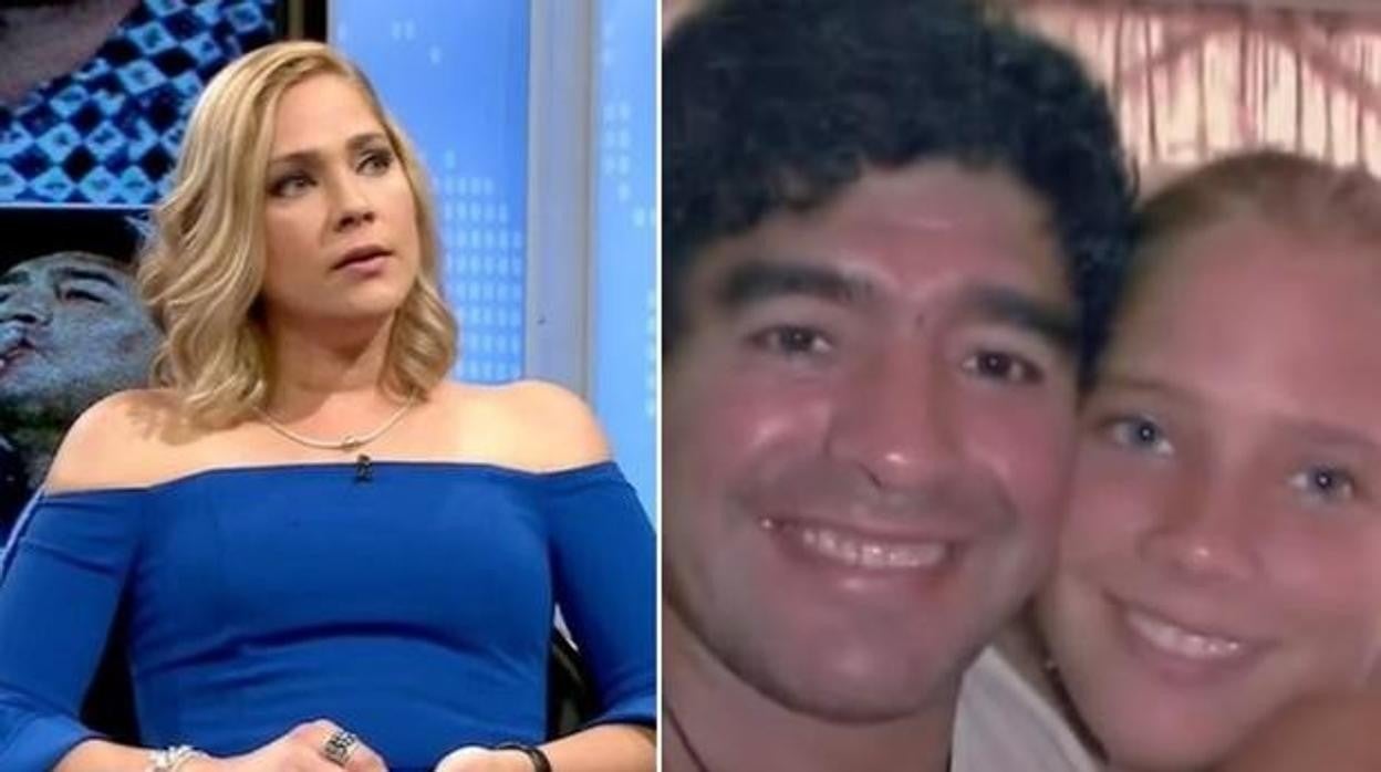 Mavys Álvarez y Diego Armando Maradona