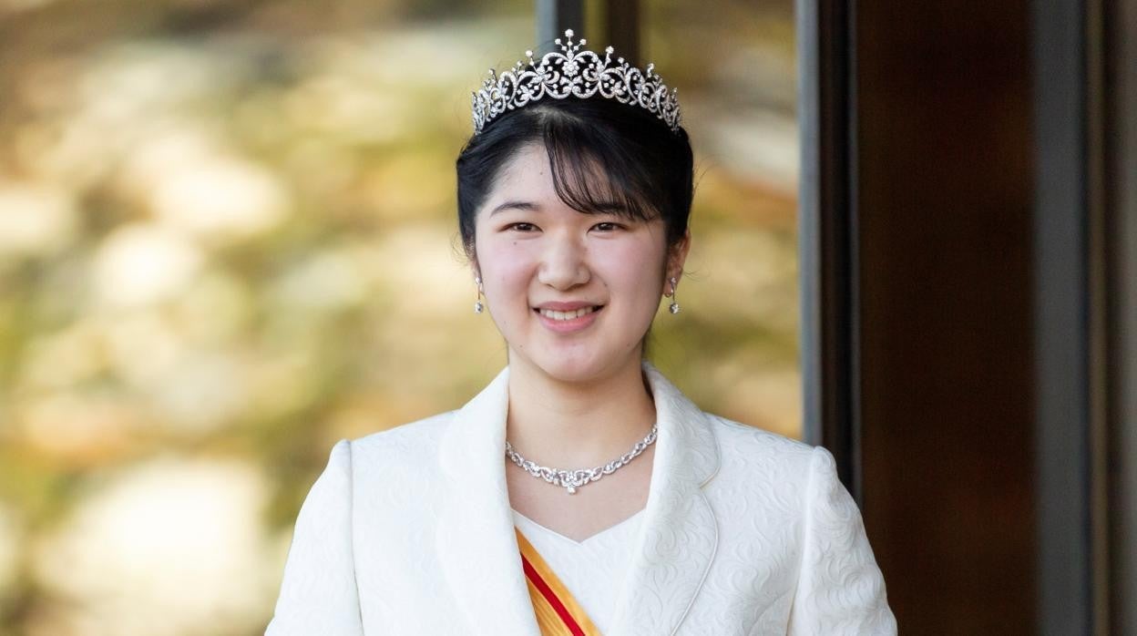 Aiko de Japón, durante la celebración