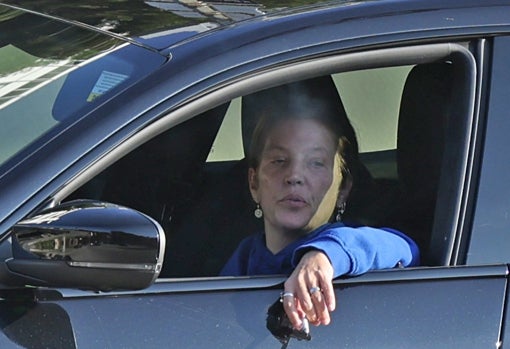 Lisa Maria Presley en su Maserati