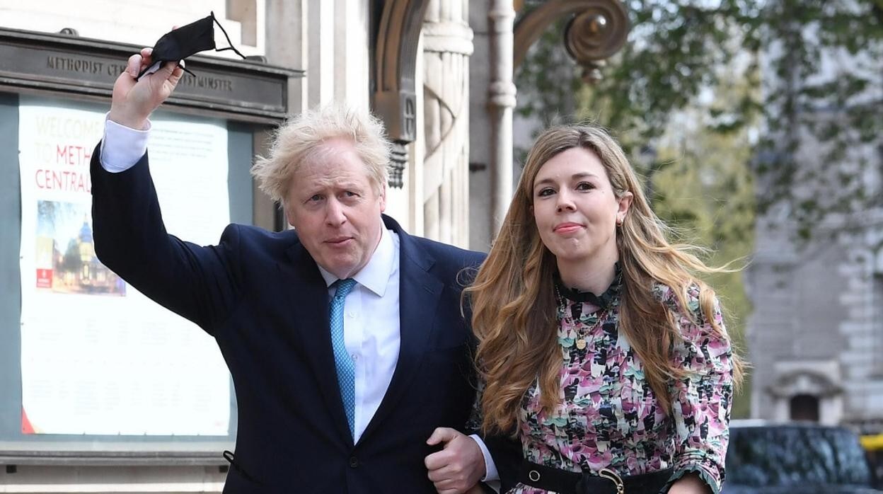Boris Johnson y su mujer Carrie