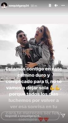 Ezequiel Garay da la cara tras las lágrimas desgarradoras de Tamara Gorro