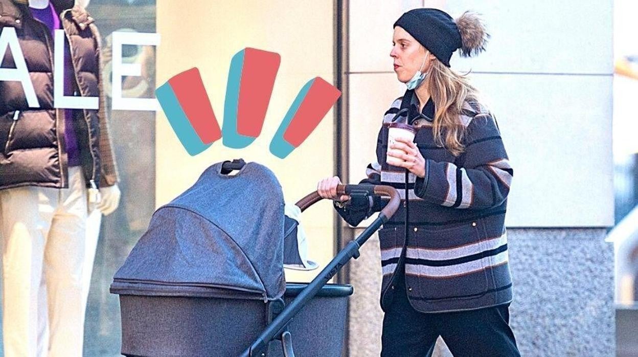 Café, gorro y abrigo y lista para patear las calles de Londres.