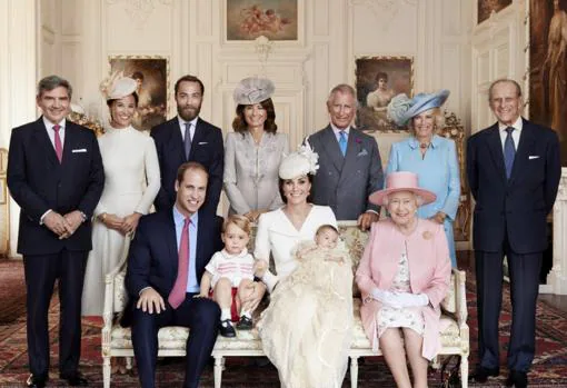 Foto de familia de la Reina Isabel II