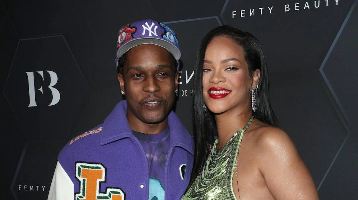 La cantante Rihanna junto a su novio, el rapero A$AP Rocky