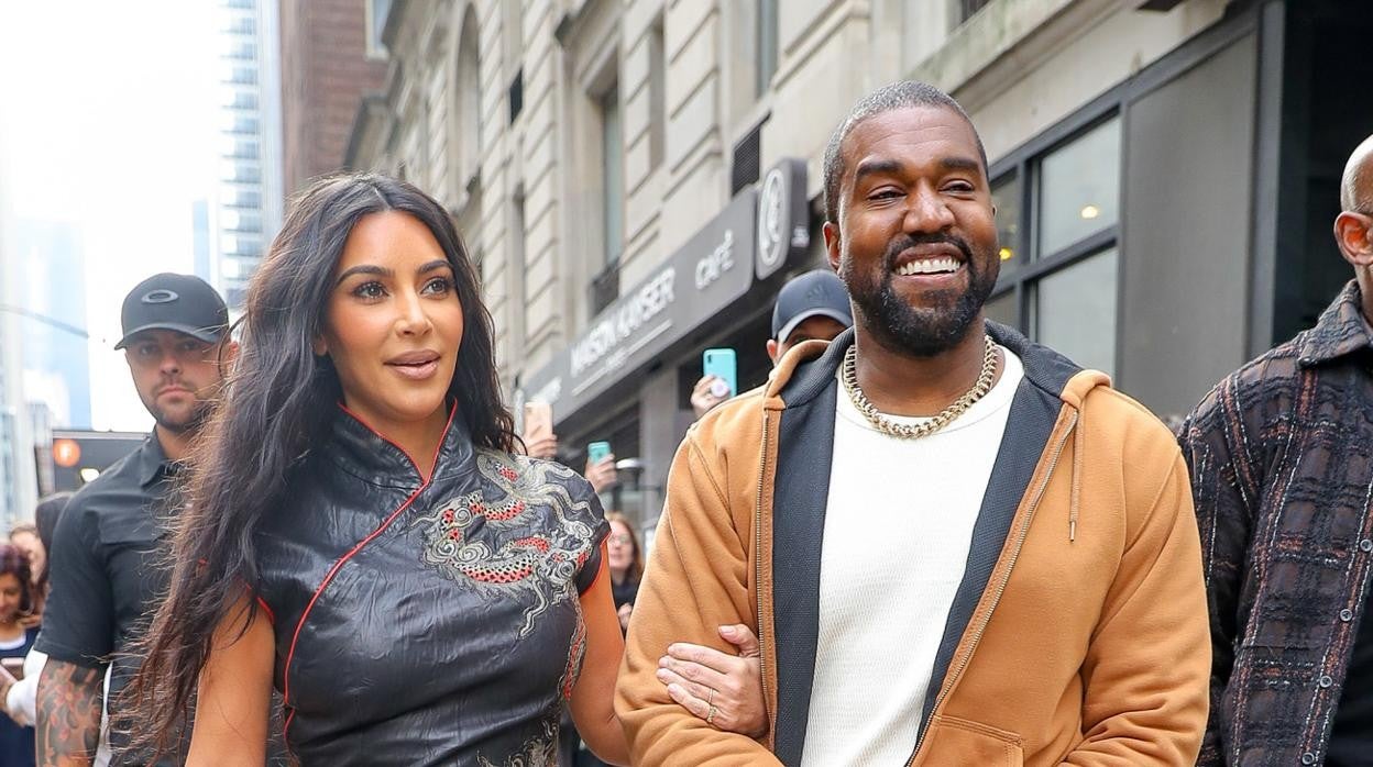 Kim Kardashian y Kanye West, por las calles de Nueva York en 2019