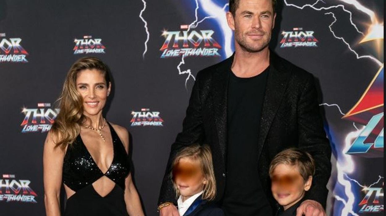 Elsa Pataky junto a su marido y los mellizos, en Sidney