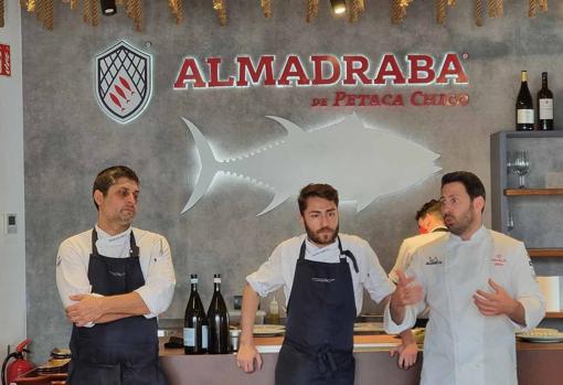 Marcos Nieto, Rafa García y Juanlu Fernández, de Cañabota