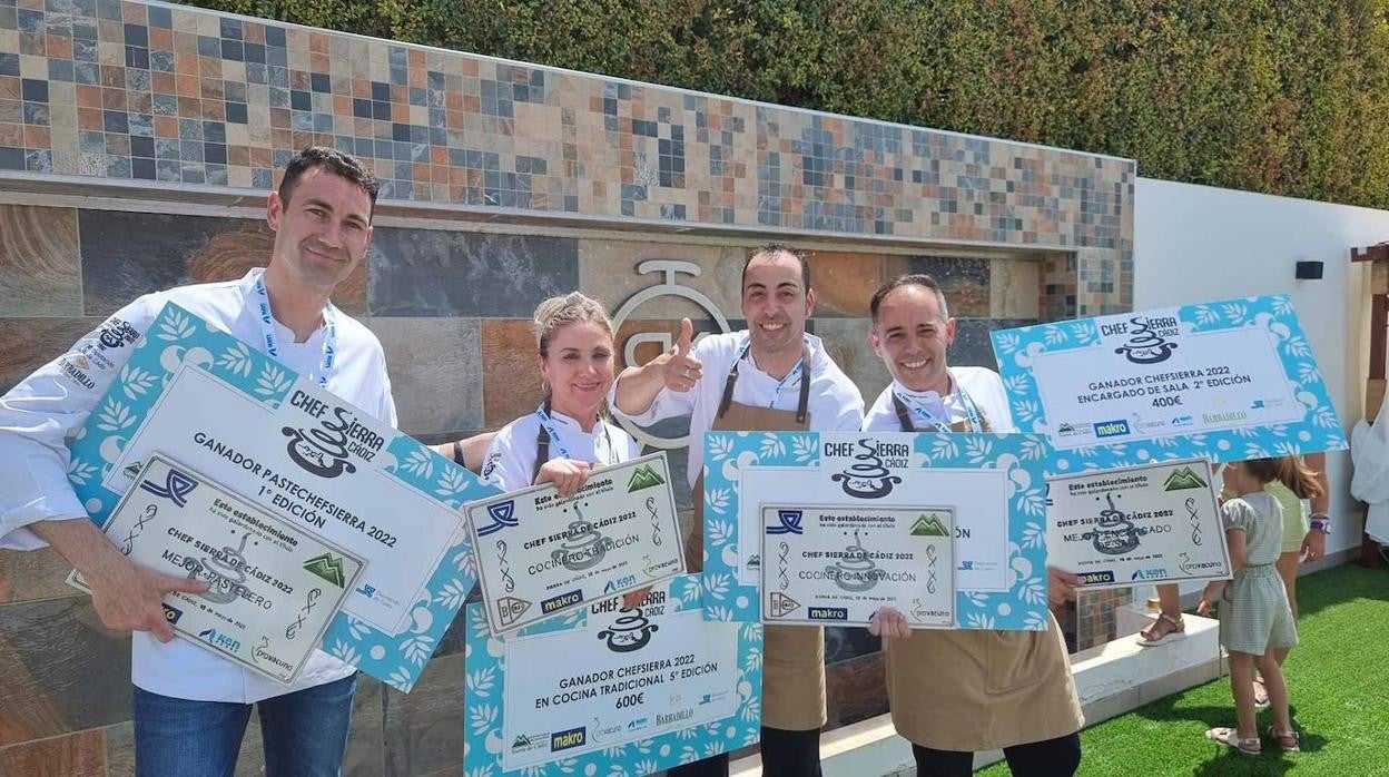 Los cuatro ganadores del V Chef Sierra de Cádiz