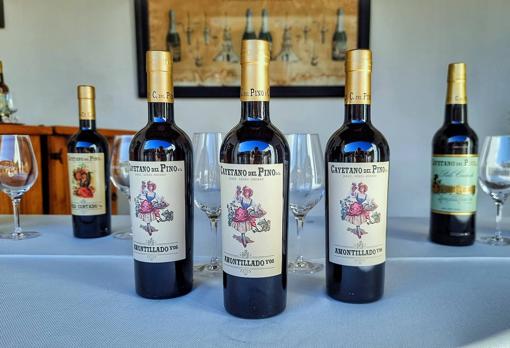 Botellas del Amontillado VOS de Cayetano del Pino