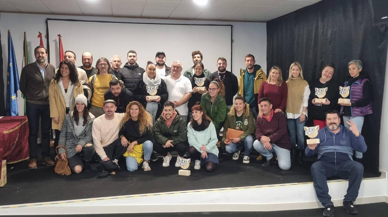 Participantes y autoridades, en la entrega de premios