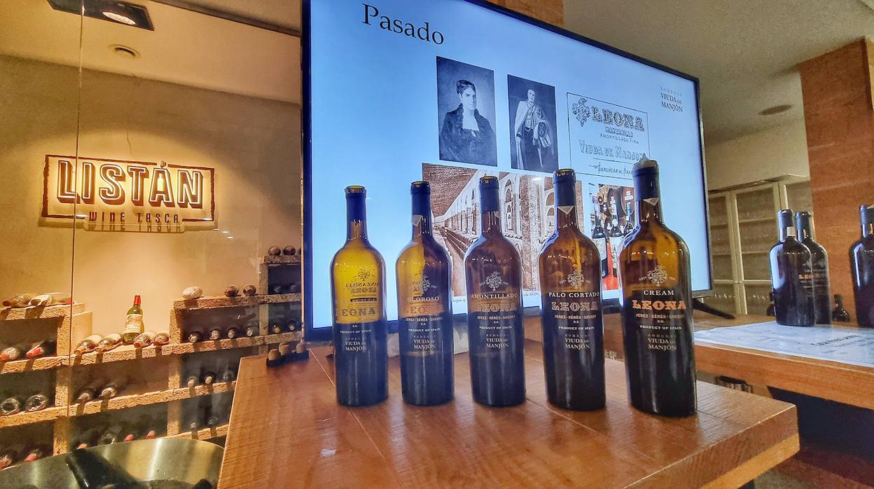 Los vinos de Bodegas Viuda de Manjón presentados en Listán Wine Tasca