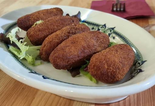 Croquetas de nécoras y langostinos