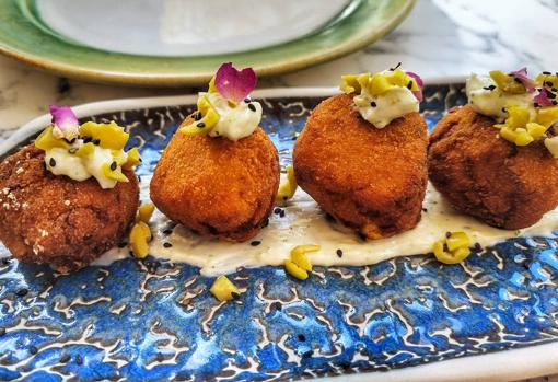 Croquetas de tajín de pollo