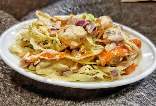 Ensaladilla de gambas y cangrejo