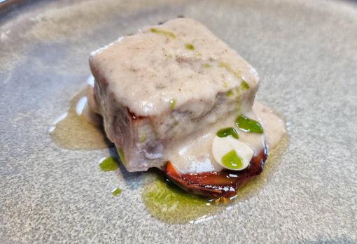 El solomillo con carbonata y setas