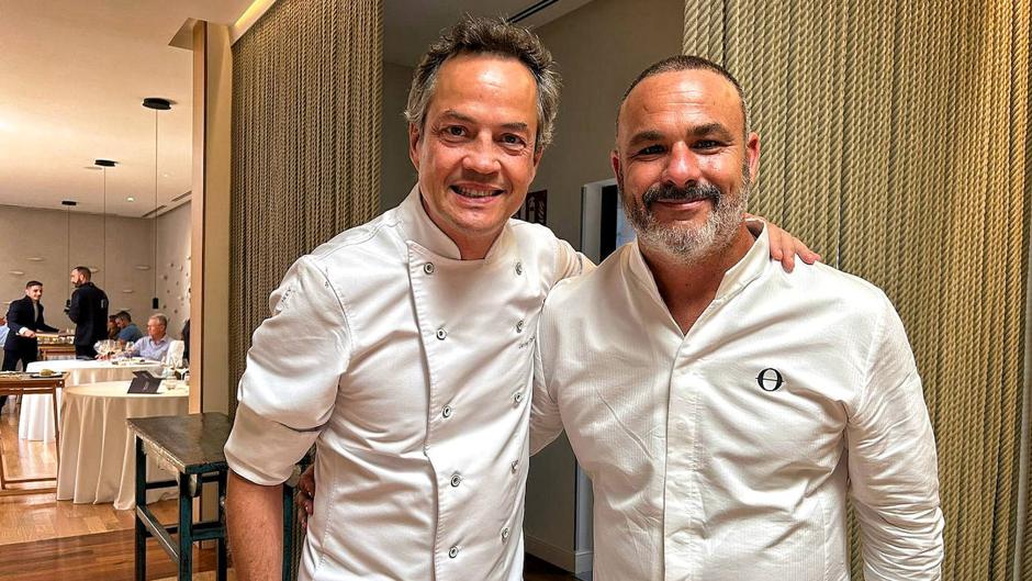 Javier Torres y Ángel León en Alevante, el restaurante en el Gran Meliá Sancti Petri