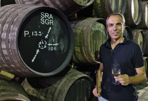 Marcos Alguacil, en la bodega Osborne