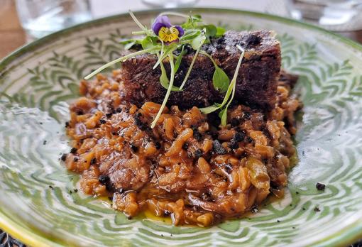 El arroz meloso con rabo de toro