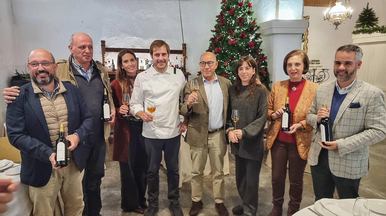 La presentación de los vinos, en el restaurante La Carboná