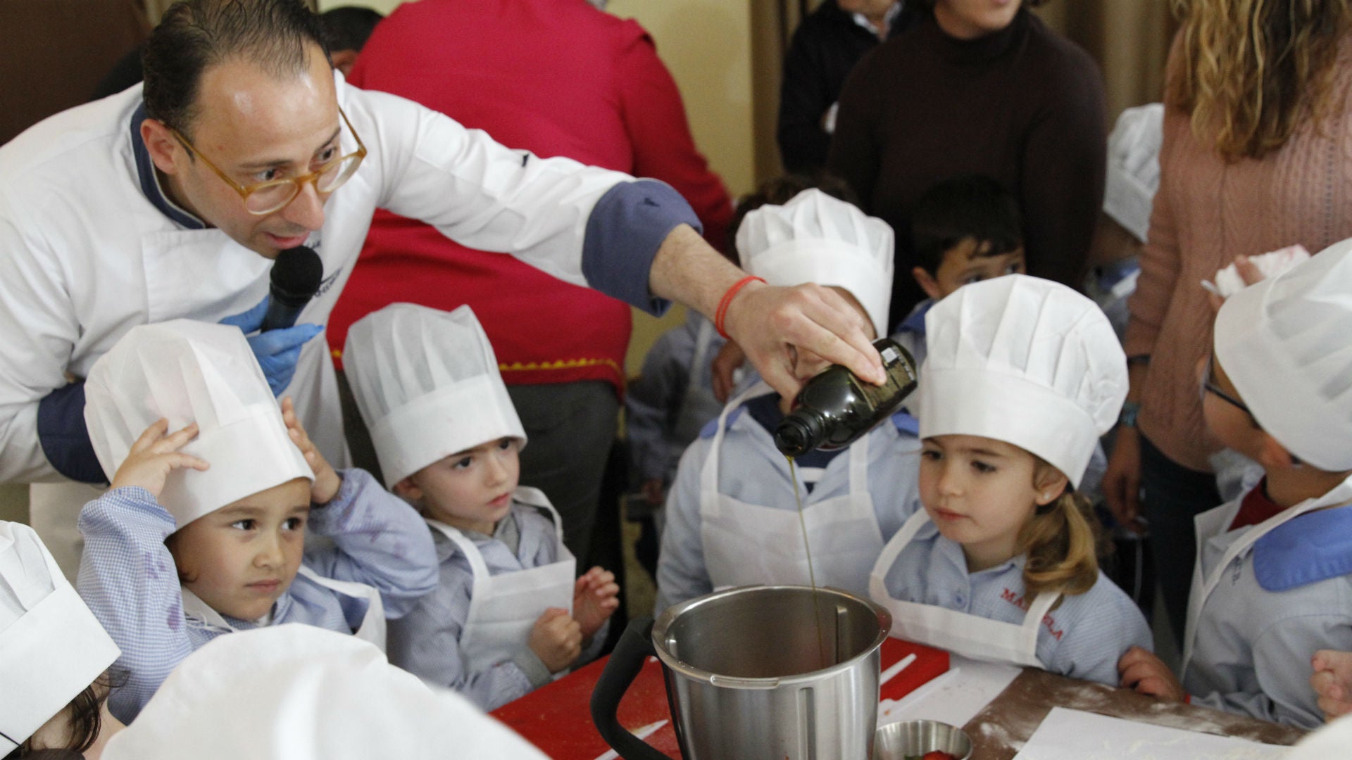 Una divertida clase para aprender a comer sano