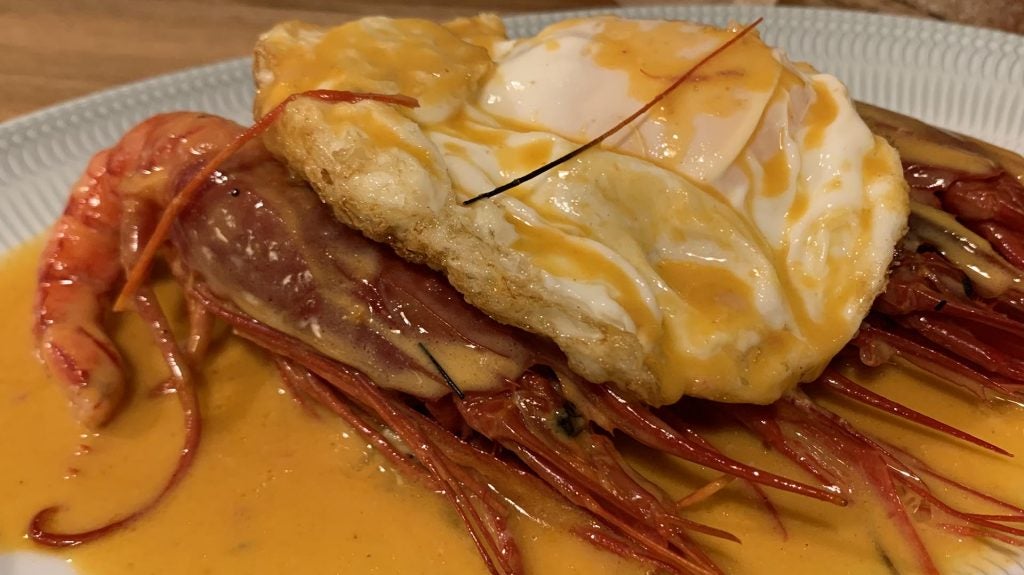 almanaquecarabinerosmarinerahuevofrito. Carabineros a la marinera con huevo frito.