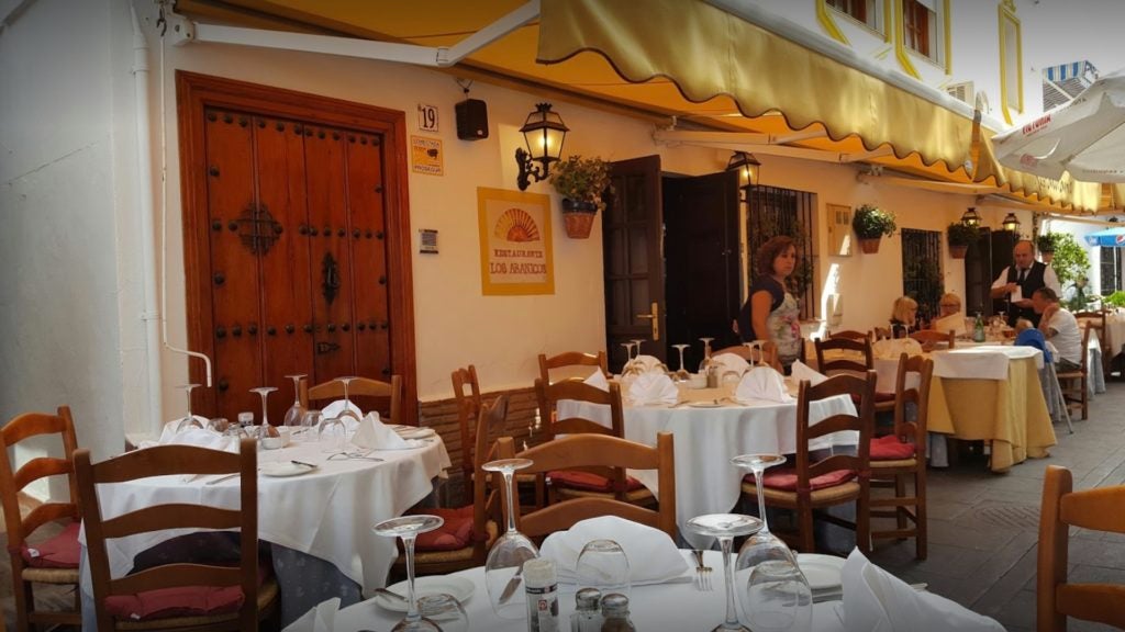 restaurante los abanicos en benahavis malaga. 