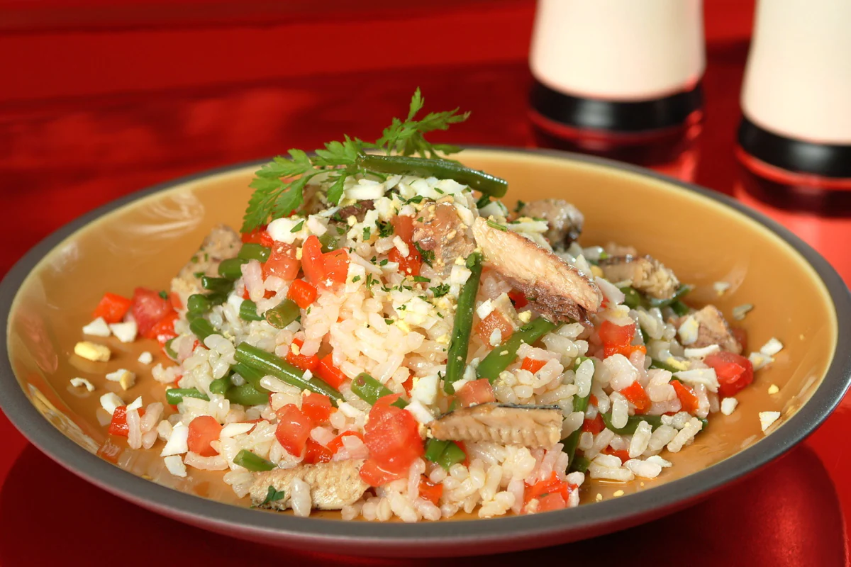 Ensalada de arroz con sardinas - Gurmé