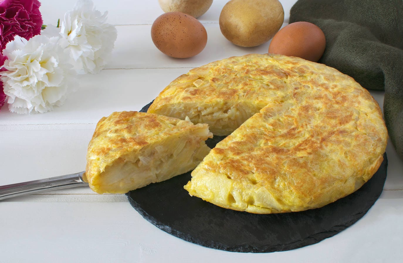 Tortilla de coliflor para una dieta saludable - Gurmé