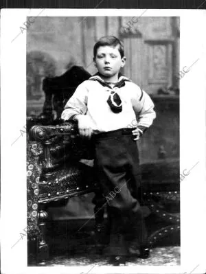 Retrato de Winston Churchill durante su infancia