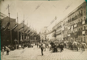 La plaza de San Francisco durante la procesión del Corpus Christi