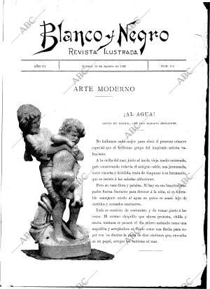 BLANCO Y NEGRO MADRID 12-08-1893
