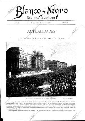 BLANCO Y NEGRO MADRID 14-12-1895