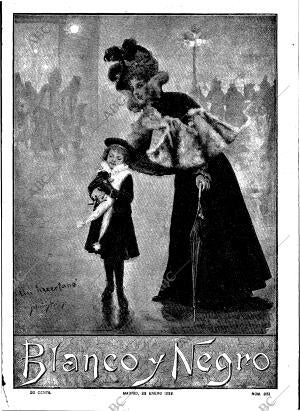 BLANCO Y NEGRO MADRID 23-01-1898