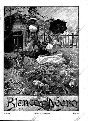 BLANCO Y NEGRO MADRID 08-10-1898