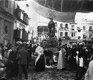 (CA.). Procesión de la Inmaculada en el Corpus