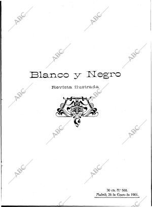 BLANCO Y NEGRO MADRID 26-01-1901