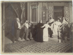 Representación teatral de Electra, obra de Benito Pérez Galdós