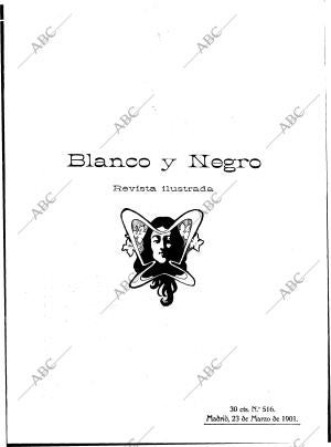 BLANCO Y NEGRO MADRID 23-03-1901