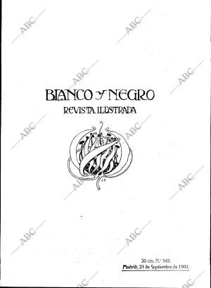 BLANCO Y NEGRO MADRID 21-09-1901