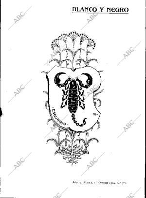 BLANCO Y NEGRO MADRID 01-10-1904