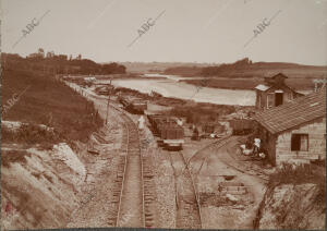 Ferrocarril de minas de Camargo, paralizado con motivo de la huelga