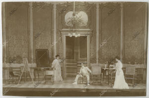 Teatro de La Princesa. Una escena de «Casos y cosas»